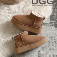 호주UGG 23FW 울트라 미니 플랫폼 클래식 키높이 양털 어그부츠 AS3038 체스넛