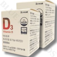 닥터트루 프리미엄 유기농 비타민D 3000IU 300mg x 60정 x 2박스 4개월분