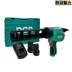 DCA ADPJ12EK 충전실리콘건 12V 2.0AH 소세지튜브 6단속도조절 무선 코킹