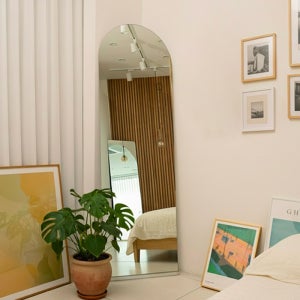 스탠드 침실 현관 자취방 아치형 대형 전신거울 400