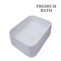 PREMIUM BATH 심플 엣지 와이드 탑볼 디자인 세면기 CW6243A 500MM