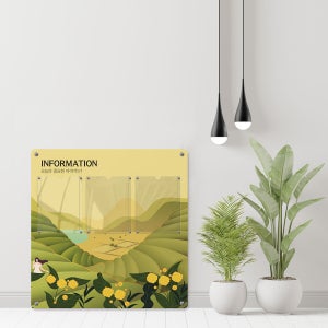 교회 학급 알림판 6구 자석 다보 게시판 A4 공지 보드 아파트 엘리베이터 안내문 식당 메뉴판