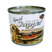 강아지 애견 캔 사료 스페셜 서퍼 소고기 285g