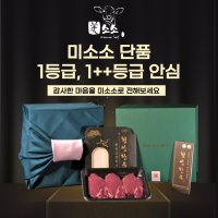 [미소소] 1등급, 1++ 투뿔 횡성 한우 안심 200g