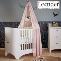 Leander 리엔더 아기침대+매트리스+주니어 확장용팩(화이트)