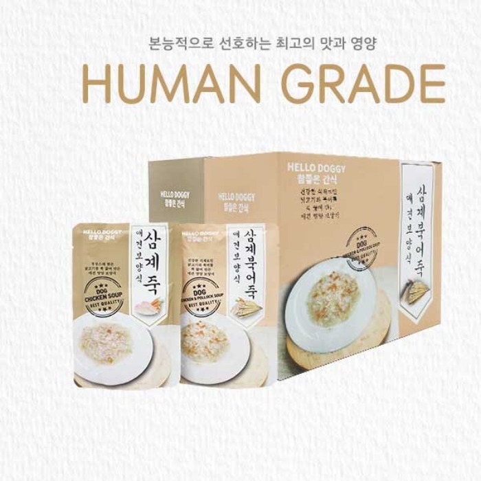 PD헬로도기 독 참좋은 간식 애견 보양식 삼계북어죽 80g X 10개 강아지 무기력 습식