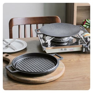 그리들세척 깊은그리들 키친아트 받침대 요리 전골 대형