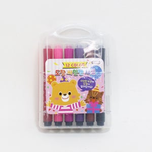 12색 도장 싸인펜 세트