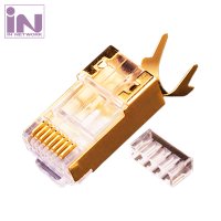 인네트워크 CAT7 STP 커넥터 골드 RJ45 PLUG IN-7SPLUG INT181