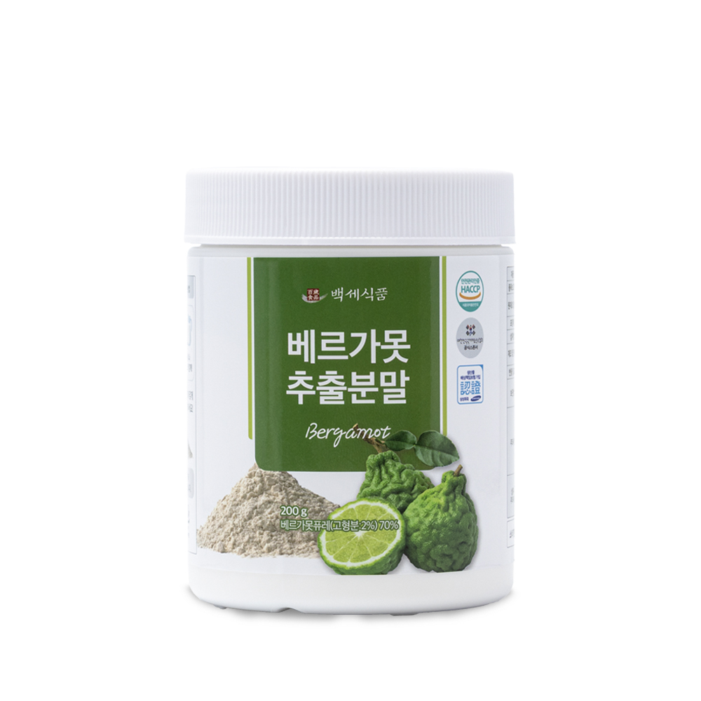 <b>백세식품</b> 베르가못 <b>추출분말</b> 200g 40일분 HACCP 인증제품
