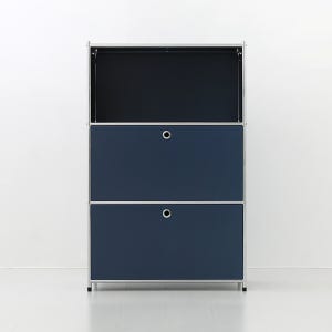 모듈가구 심플리 3단 수납장 BC262 77x40x120, 3단, 블루 2041.1142