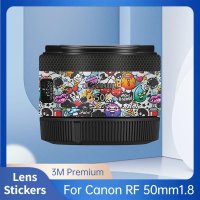 카메라 렌즈 바디 스티커 코트 랩 보호 필름 데칼 스킨 캐논 RF 50mm 1.8 매크로 IS STM 50 RF50MM RF50 1.8mm