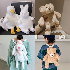 유아 아기 어린이 인형 백팩 소풍 가방 팬더 곰돌이 토끼 나들이가방