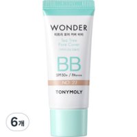 토니모리 BB CC크림 원더 티트리 포어 커버 비비크림 SPF50+ PA+++ 30ml 23 웜베이지 6개