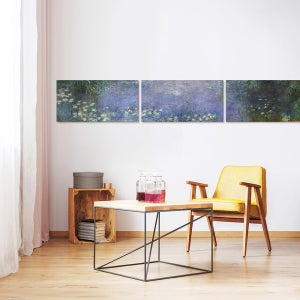 위모던 명화 대형 와이드 그림 클로드 모네 수련, 아침_시리즈
