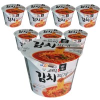 GS리테일 유어스 오모리 김치찌개 라면 150g 8개