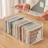 아크릴 CD수납 DVD 앨범보관상자 플라스틱 앨범 보관랙