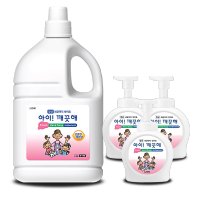 아이깨끗해 리필 대용량 핸드워시 4L+펌프용기490ml3개