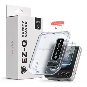 베루스 갤럭시 Z 플립5 EZ-Q 강화유리 액정보호필름 2매+부착 가이드