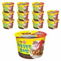 오뚜기 맛있는 오뚜기 컵밥 차돌 강된장보리밥 310g, 12개