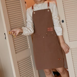 똑똑한소비마켓 100% 완전방수 테릴렌 앞치마 방수 카페 미용 바리스타 공방 식당 앞치마