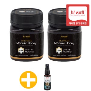 하이웰 마누카꿀 UMF15 250g 2개 뉴질랜드 Hiwell Manuka Honey