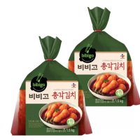 비비고 총각김치 3kg 1.5kg 2팩 국내산 총각무 알타리무 원산지 : 상세설명에 표시