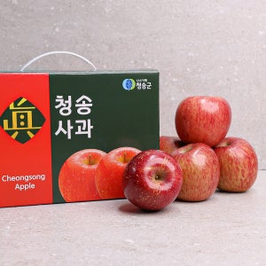 청송 네자매 사과 꿀 부사 홍로 골드 피치애플 프리미엄 선물세트(2.5KG)