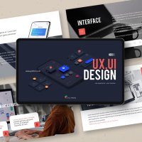 UI·UX 디자인 파워포인트 PPT 템플릿 (모바일, 테크, IT, 기술, 개발, 디자이너, 웹디자인, 어플, 제안서, 포트폴리오)