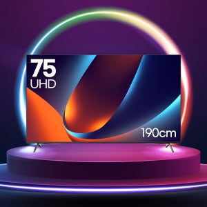 루컴즈 UHD 스마트TV 190cm(75인치), 구글3.0 T7502KUG, 스탠드 기사방문설치
