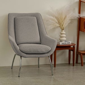 피카소 아델 실버 인테리어 거실 카페 1인소파 패브릭의자