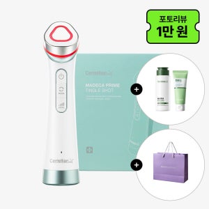 동국제약 센텔리안24 마데카 프라임 팅글 샷 (2in1 브라이트닝+물광 케어) +엔자임 클렌징 파우더 60g 1개 +아미노산 클렌징폼 40g 1개+쇼핑백 / 뷰티디바이스 홈케어기기