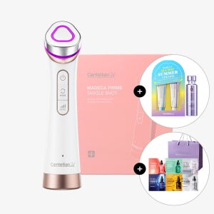동국제약 센텔리안24 마데카 프라임 탱글 샷 뷰티디바이스 / 데일리 홈케어 얼굴마사지기 / 타이트 리프팅 크림 세트+PDRN 세럼50ml+샤쉐6종+쇼핑백