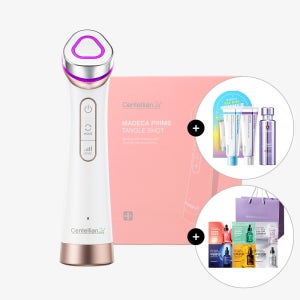 동국제약 센텔리안24 마데카 프라임 탱글 샷 뷰티디바이스 / 데일리 홈케어 얼굴마사지기 / 타이트 리프팅 크림 세트+PDRN 세럼50ml+샤쉐6종+쇼핑백