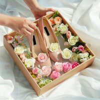 전역꽃신 꽃신상자 결혼 연주회 신발선물 상자