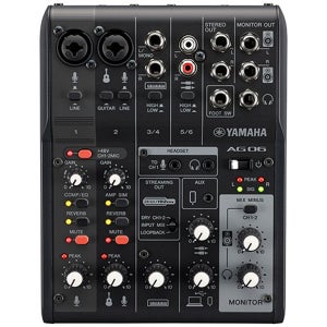 야마하 라이브 스트리밍 믹서 AG06 MK2 Black
