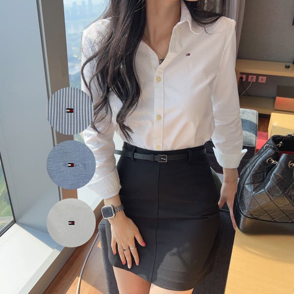 타미힐피거 옥스포드 셔츠 기본 데일리
