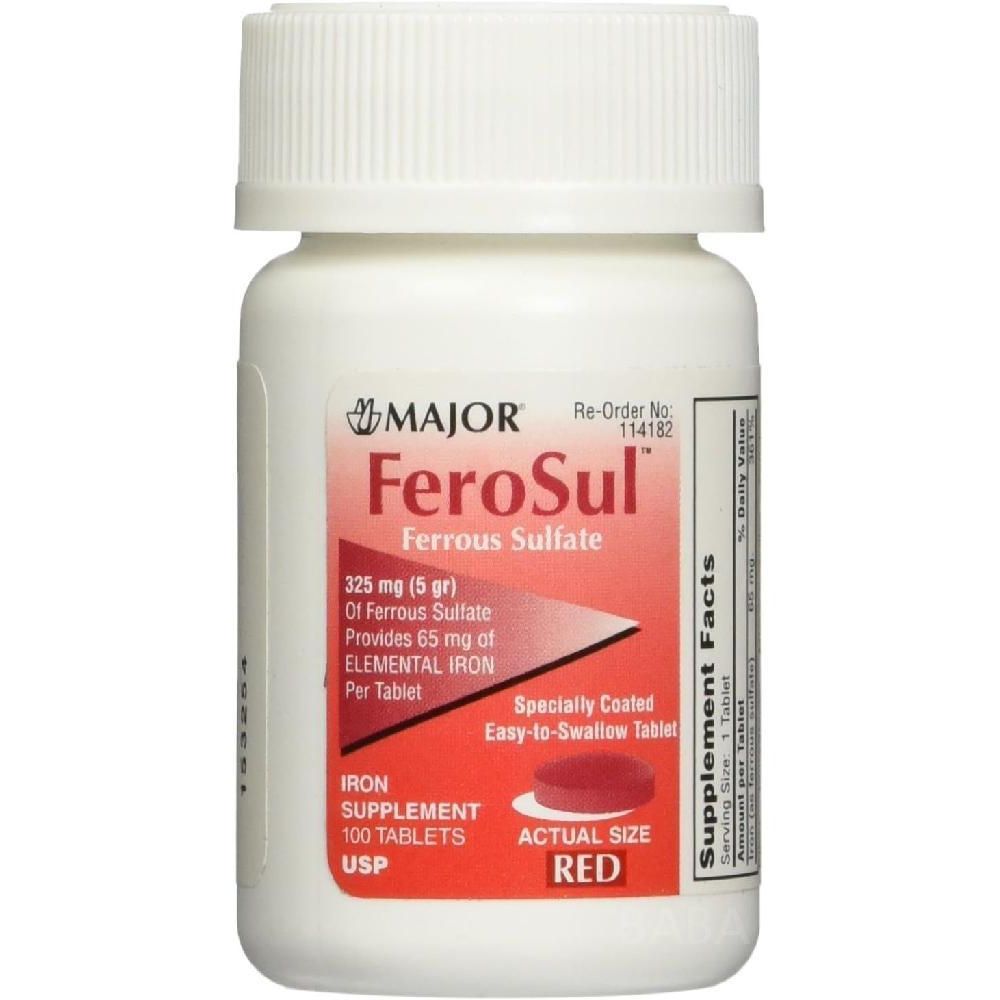 FeroSul 황산 철 철분 325mg 100정제