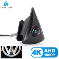 AHD 1080P 전방 카메라, VW 골프 MK5 MK6 MK7 파사트 B7 B6 B8 폴로 제타 투아렉 티구안 라비다 EOS GTI 트랜스포터 어안