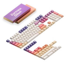 NUPHY 기계식 키보드 체리 프로파일 카민 클라우드 염료승화 PBT 영문 키캡