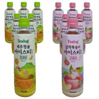 티로그 복숭아 청귤 아이스티 홍차 녹차 제로 500ml 12개