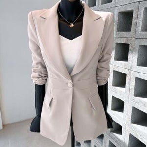 [VIVA] 23FW 허리라인 원버튼 슬림핏 여성자켓