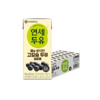 연세 고칼슘 두유 검은콩 190ml 24개