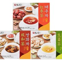 담터 겨울 건강차 3종 대추차+쌍화차+생강차 (각각 15gx15포)