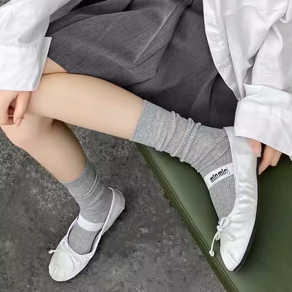 얇은 면 시스루양말 무압박 골지 무봉제 롱 루즈삭스 긴목 레이스 스타킹 양말 여름양말