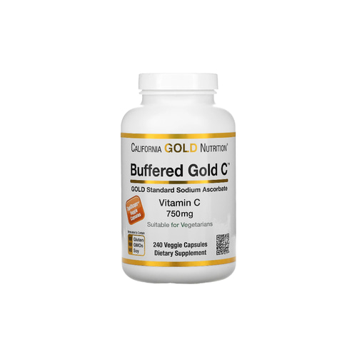 <b>버퍼드</b> 골드 씨 골드 스탠다드 아스코르브산 나트륨 <b>비타민C</b> <b>750mg</b> 베지<b>캡슐</b> 240정
