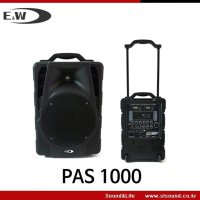 E&W 이동식 스피커 휴대용 행사용 강의용 스테이지 PAS1000