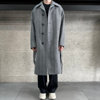 리버클래시 22FW Gray Herringbone 발마칸 남자 코트 LIW21918