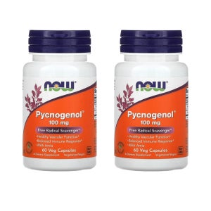 나우푸드 피크노제놀 Pycnogenol 100mg 60베지캡슐 2병