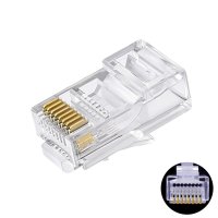 RJ45 커넥터 관통형 CAT5 UTP 100개입 랜케이블 제작